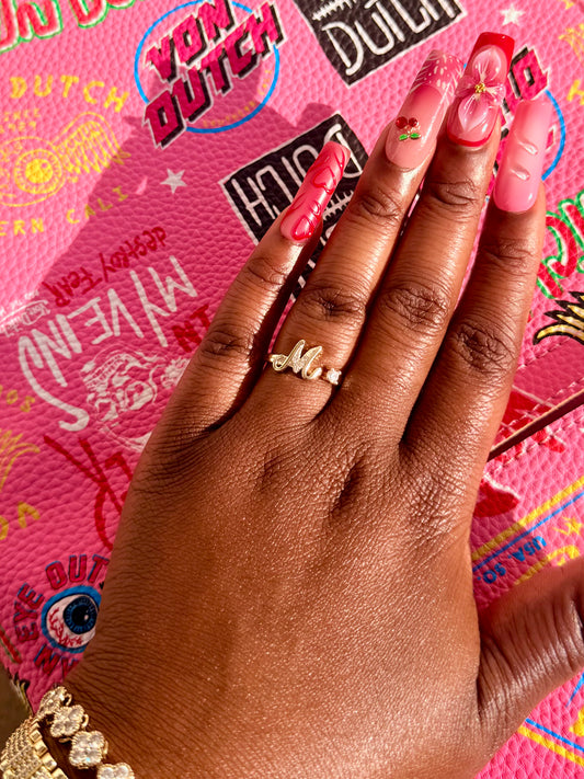 "Signature Initial Ring"