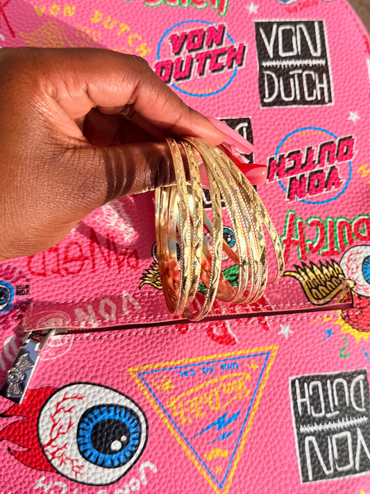"Old Money 💰 Gold Bangles"